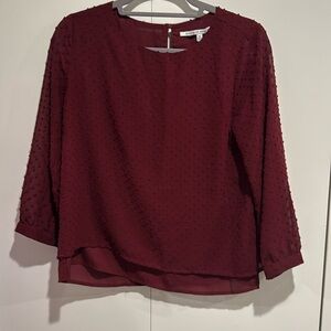 Gorgeous Swiss dot textured blouse- great for work